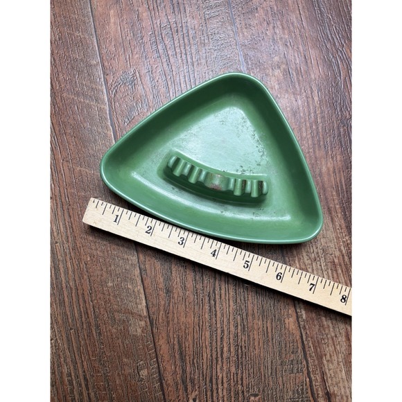 Vintage Modern Boomerang Anholt Coors Green Mid Century Ashtray - Picture 4 of 6